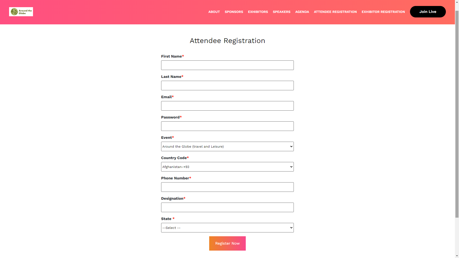 branded registration pages